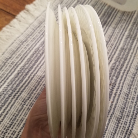 Mikasa Trellis White Appetizer Plates - Picture 6 of 6